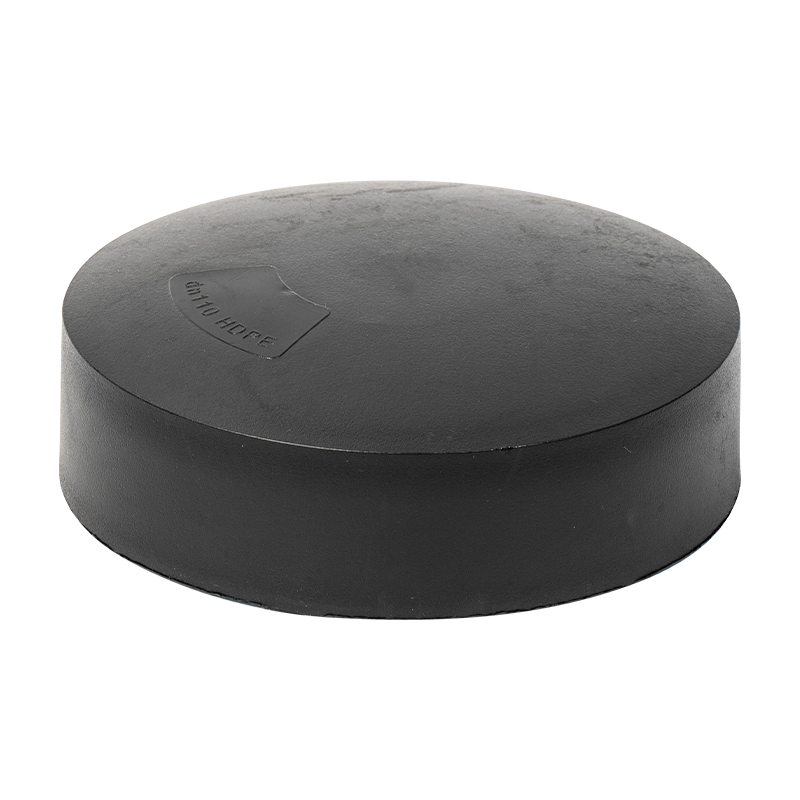 Accesorios de tubería termofusible de PE Tapón de tubo redondo negro